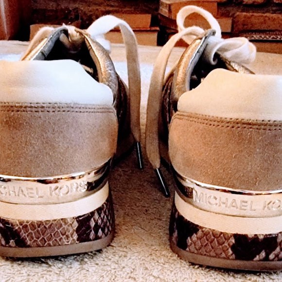 Michael Kors Sneakers Leather 10M Pytnon/Snake Print - Picture 6 of 7